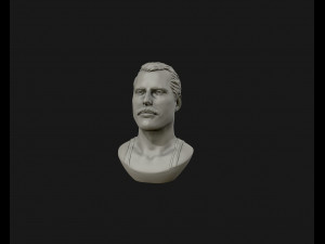 freddie mercury 3d printable portrait 3d print model 3D Print Model