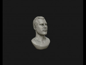 freddie mercury 3d printable portrait 3d print model 3D Print Model