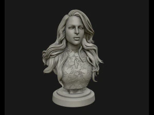 Patung gadis 3d siap untuk dicetak 3d Model Cetak 3D