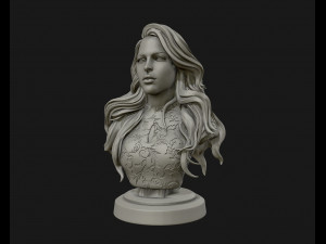 3d sculpture of girl ready to 3d print Modello di stampa 3D
