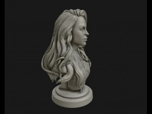 3d sculpture of girl ready to 3d print Modello di stampa 3D