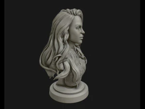 3d sculpture of girl ready to 3d print 3D Print Model