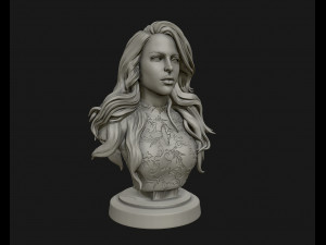 3d sculpture of girl ready to 3d print Modello di stampa 3D