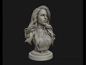 3d sculpture of girl ready to 3d print Modello di stampa 3D