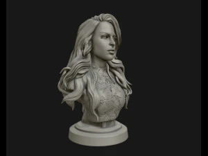 3d sculpture of girl ready to 3d print 3D Print Model