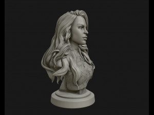 3d sculpture of girl ready to 3d print Modello di stampa 3D