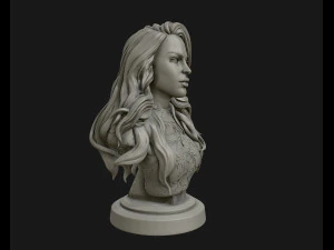 3d sculpture of girl ready to 3d print 3D Print Model