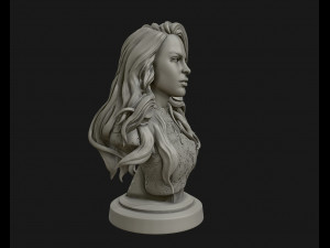 3d sculpture of girl ready to 3d print Modello di stampa 3D