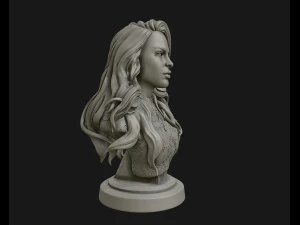 3d sculpture of girl ready to 3d print 3D Print Model