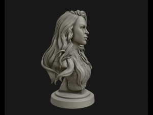 3d sculpture of girl ready to 3d print Modello di stampa 3D