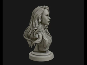 3d sculpture of girl ready to 3d print 3D Print Model