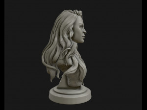 3d sculpture of girl ready to 3d print Modello di stampa 3D