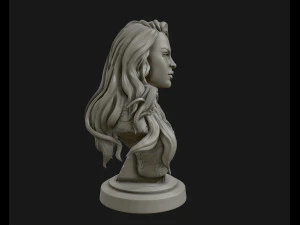 3d sculpture of girl ready to 3d print 3D Print Model