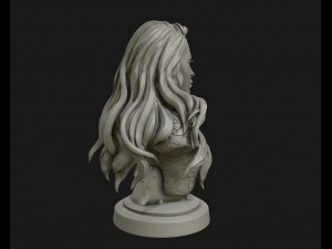3d sculpture of girl ready to 3d print Modello di stampa 3D