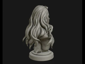 3d sculpture of girl ready to 3d print 3D Print Model