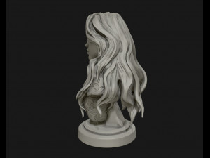3d sculpture of girl ready to 3d print Modello di stampa 3D