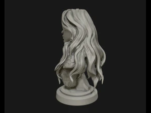 3d sculpture of girl ready to 3d print 3D Print Model