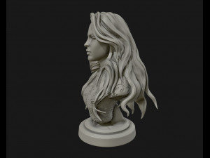 3d sculpture of girl ready to 3d print Modello di stampa 3D