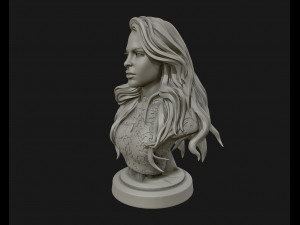 3d sculpture of girl ready to 3d print Modello di stampa 3D