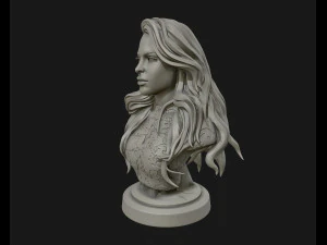 3d sculpture of girl ready to 3d print 3D Print Model
