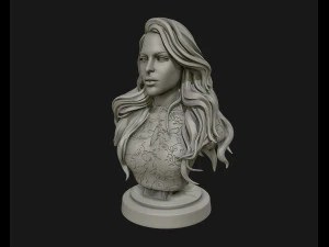 3d sculpture of girl ready to 3d print 3D Print Model
