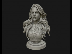 3d sculpture of girl ready to 3d print Modello di stampa 3D