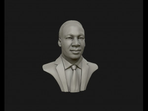 martin luther king head sculpture ready to 3d print 3D Print Model