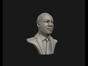 martin luther king head sculpture ready to 3d print Modelo de impresión 3D