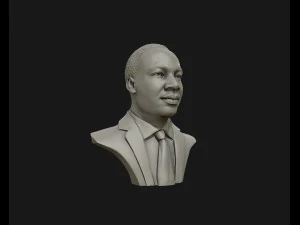 martin luther king head sculpture ready to 3d print 3D Print Model