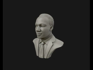 martin luther king head sculpture ready to 3d print 3D Print Model
