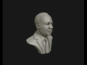 martin luther king head sculpture ready to 3d print 3D Print Model