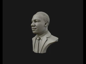 martin luther king head sculpture ready to 3d print 3D Print Model