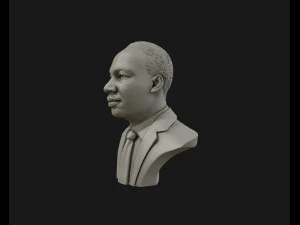 martin luther king head sculpture ready to 3d print 3D Print Model