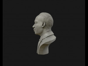 martin luther king head sculpture ready to 3d print Modelo de impresión 3D