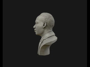 martin luther king head sculpture ready to 3d print 3D Print Model