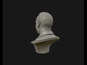 martin luther king head sculpture ready to 3d print 3D Print Model