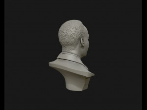 martin luther king head sculpture ready to 3d print Modelo de impresión 3D
