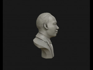 martin luther king head sculpture ready to 3d print Modelo de impresión 3D