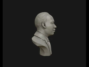 martin luther king head sculpture ready to 3d print 3D Print Model