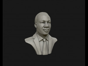 martin luther king head sculpture ready to 3d print Modelo de impresión 3D