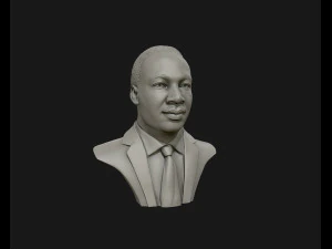martin luther king head sculpture ready to 3d print 3D Print Model
