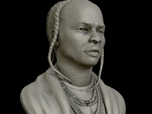 model cetak 3d patung potret asap pop Model Cetak 3D