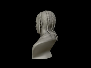 of pop smoke portrait sculpture 3d print model Modelo de impresión 3D