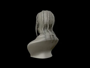पॉप स्मोक पोर्ट्रेट मूर्तिकला 3डी प्रिंट मॉडल 3D प्रिंट मॉडल