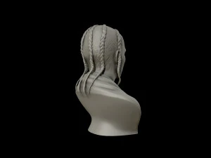 पॉप स्मोक पोर्ट्रेट मूर्तिकला 3डी प्रिंट मॉडल 3D प्रिंट मॉडल