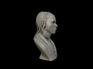 पॉप स्मोक पोर्ट्रेट मूर्तिकला 3डी प्रिंट मॉडल 3D प्रिंट मॉडल