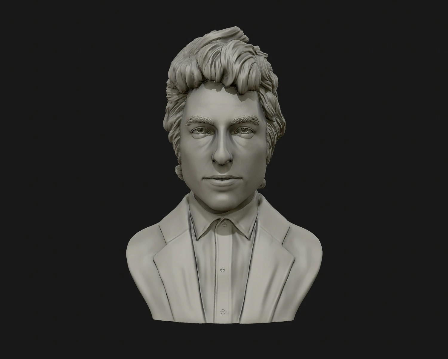 bob dylan 3d sculpture ready to 3d print 3d print model 3D Print Model .c4d .max .obj .3ds .fbx .stl .blend 