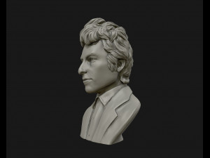 bob dylan 3d sculpture ready to 3d print 3d print model 3D Baskı Modeli