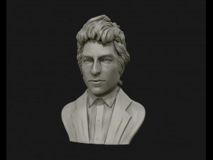 bob dylan 3d sculpture ready to 3d print 3d print model 3D Baskı Modeli