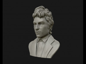 bob dylan 3d sculpture ready to 3d print 3d print model 3D Baskı Modeli